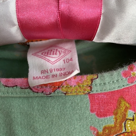 Oilily Butterfly Floral Cotton Long Sleeve Tee sz 4 yrs old - Picture 5 of 7